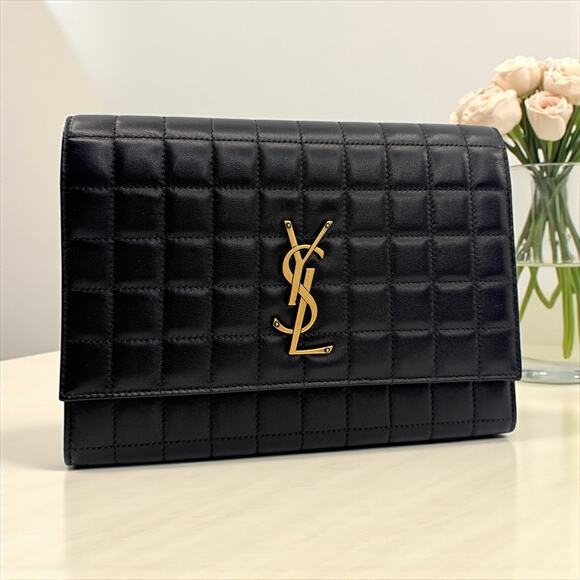 Yves Saint Laurent Handbags - Saint Laurent Monogram Flap Clutch